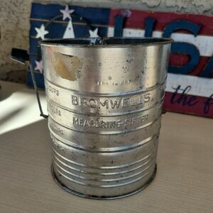 Bromwell's Vintage Silver Measuring Sifter